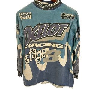 Vintage Ocelot Moto Racing Shirt M
